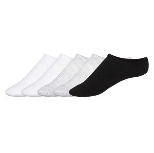 esmara® Dámské nízké ponožky, 5 párů (bílá/šedá/černá, 39/42)