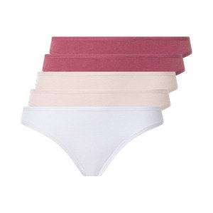esmara® Dámské kalhotky, 5 kusů (S (36/38), růžovo-fialová / růžová / bílá)