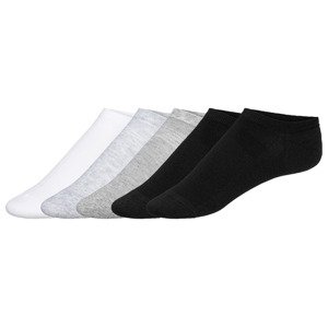 LIVERGY® Pánské nízké ponožky, 5 párů (39/42, bílá/šedá/černá)