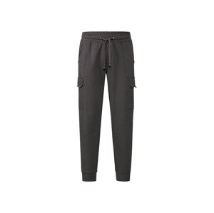 LIVERGY® Pánské teplákové cargo kalhoty  (S (44/46), tmavě šedá)