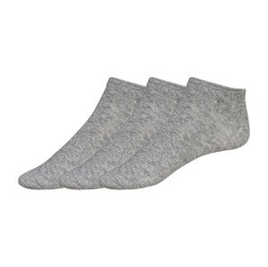 esmara® Dámské nízké ponožky s BIO bavlnou, 3 páry (35/38, šedá)