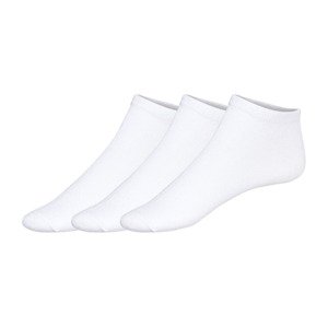 esmara® Dámské nízké ponožky s BIO bavlnou, 3 páry (35/38, bílá)