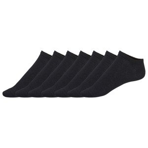 esmara® Dámské nízké ponožky s BIO bavlnou, 7 párů (35/38, černá)