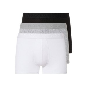 LIVERGY® Pánské boxerky, 3 kusy (7/XL, černá / šedá / světle šedá )