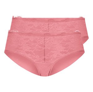 esmara® Dámské krajkové kalhotky, 2 kusy (XS (32/34), světle růžová)