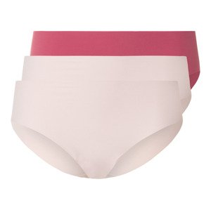 esmara® Dámské bezešvé kalhotky, 3 kusy (XS (32/34), červená / světle růžová)