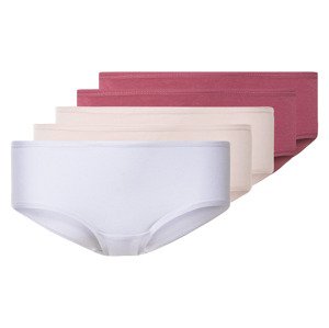 esmara® Dámské kalhotky, 5 kusů (XS (32/34), červená/růžová/bílá)