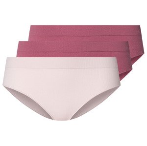 esmara® Dámské bezešvé kalhotky, 3 kusy (M (40/42), červená / světle růžová)