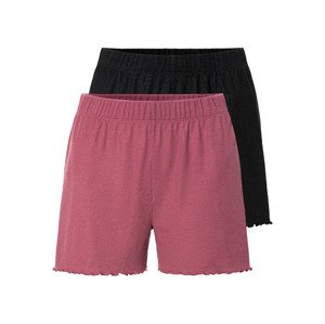 esmara® Dámské šortky na spaní (XS (32/34), černá/růžová)