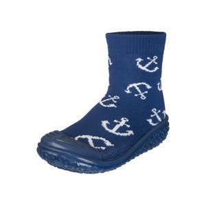 Playshoes Dětské vodní protiskluzové ponožky (24/25, tmavě modrá vzor)
