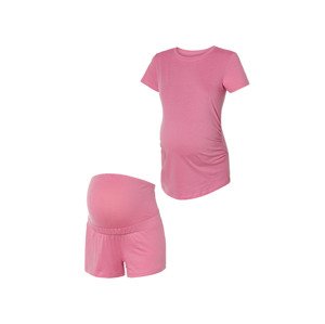 esmara® Dámské těhotenské pyžamo s BIO bavlnou (S (36/38), růžová)