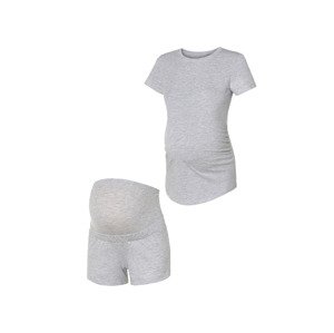 esmara® Dámské těhotenské pyžamo s BIO bavlnou (S (36/38), světle šedá)
