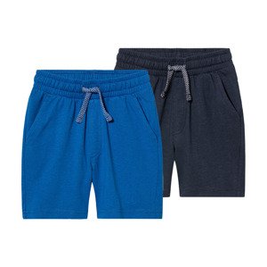lupilu® Chlapecké bermudy, 2 kusy (110/116, navy modrá / modrá)