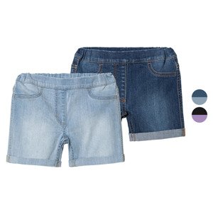 lupilu® Dívčí džínové šortky, 2 kusy
