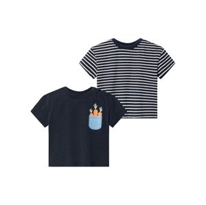 lupilu® Chlapecké triko s BIO bavlnou, 2 kusy (62/68, modrá)