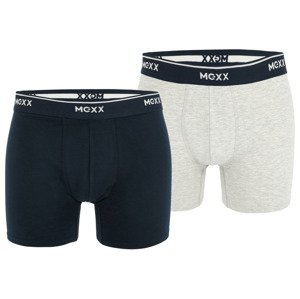 MEXX Pánské boxerky, 2 kusy (XL, navy modrá / šedá)