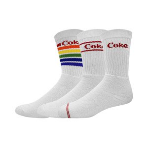 Coca Cola Pánské ponožky (vel. 35-38, bílá)