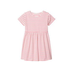 lupilu® Dívčí šaty (110/116, bílá/růžová)