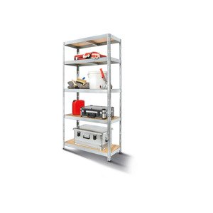 Parkside® Vysokozátěžový regál s 5 policemi, 180 x 90 x 40 cm