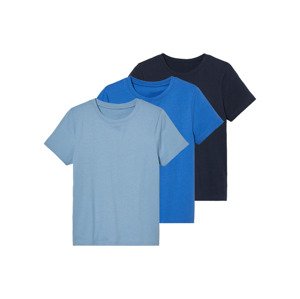 pepperts!® Chlapecké triko, 3 kusy (146/152, černá / světle modrá / modrá)