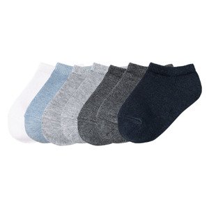 lupilu® Chlapecké nízké ponožky s BIO bavlnou, 7 párů (23/26, bílá / šedá / navy modrá)