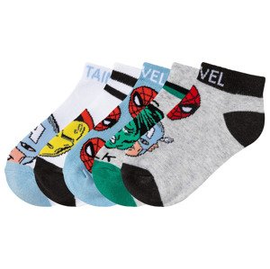 Chlapecké nízké ponožky, 5 párů  (35/38, Marvel)