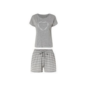 esmara® Dámské pyžamo s BIO bavlnou (XL (48/50), šedá)