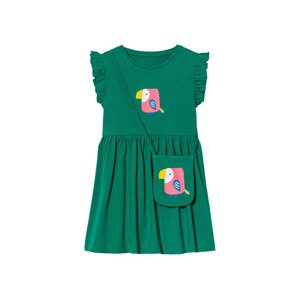 lupilu® Dívčí šaty (122/128, zelená)