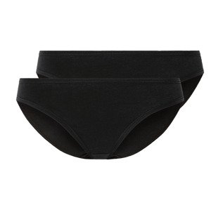 esmara® Dámské kalhotky s BIO bavlnou, 2 kusy (M (40/42), černá)