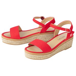 esmara® Dámské sandály na klínku (37, červená)