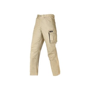 PARKSIDE® Pánské pracovní kalhoty (56, béžová/černá)