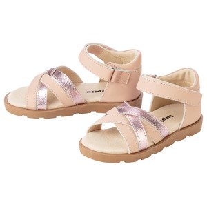 lupilu® Dívčí kožené sandály (25, světle růžová)