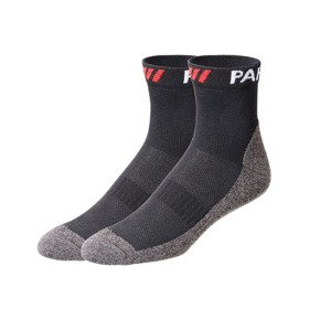 PARKSIDE® Pánské pracovní ponožky, 2 páry (39/42, černá/šedá)