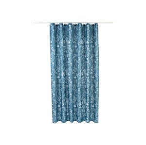 LIVARNO home Sprchový závěs, 180 x 200 cm (modrá vzorovaná)