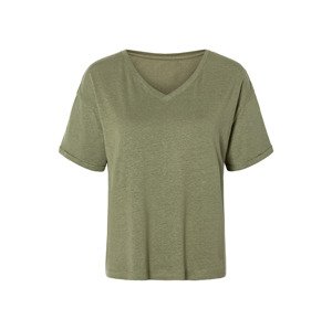 esmara® Dámské lněné triko (XS (32/34), olivová)