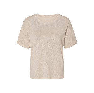 esmara® Dámské lněné triko (XS (32/34), béžová)