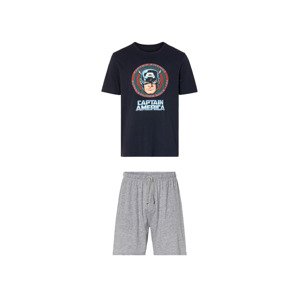Pánské pyžamo (navy modrá / šedá, XL (56/58))