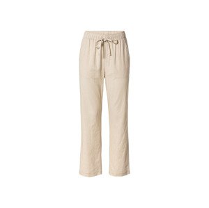 esmara® Dámské lněné kalhoty (34, béžová)