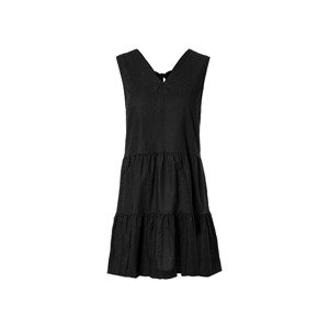 esmara® Dámské lněné šaty (34, černá)
