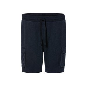 Livergy® Pánské teplákové cargo bermudy (XL (56/58), navy modrá)