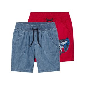 lupilu® Chlapecké kraťasy, 2 kusy (modrá/červená, 122/128)