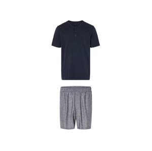 LIVERGY® Pánské pyžamo (S (44/46), navy modrá / šedá)