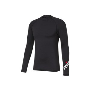 Pánské koupací triko s dlouhými rukávy UV 50+ (M (48/50), černá)