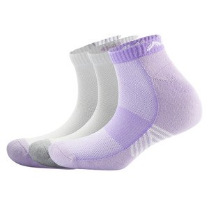CRIVIT Dámské sportovní ponožky, 3 páry (39/40, bílá/fialová/šedá)