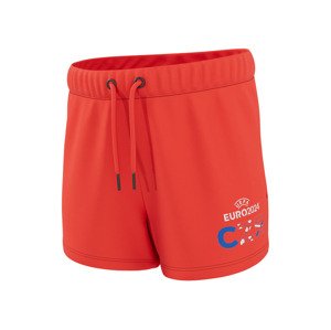 Dívčí teplákové šortky EURO 2024 (98/104, červená)