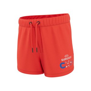 Dívčí teplákové šortky UEFA EURO 2024 (146/152, červená)