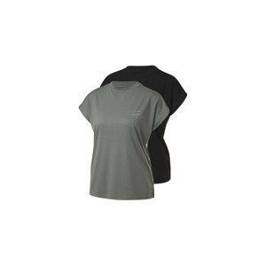 CRIVIT Dámské funkční triko, 2 kusy (M (40/42), černá/zelená)