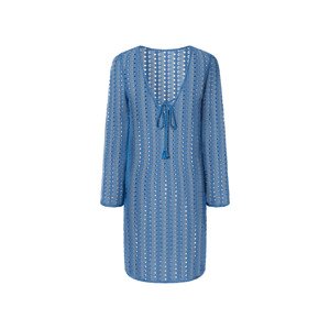 esmara® Dámské krajkové tunikové šaty (L (44/46), modrá)