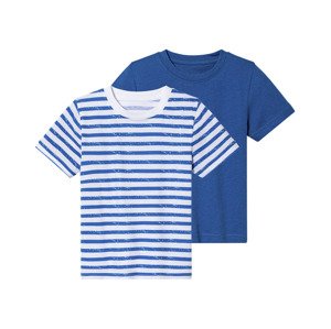 lupilu® Chlapecké triko, 2 kusy (98/104, modrá/bílá)