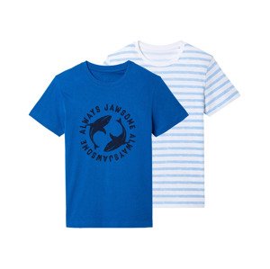 pepperts!® Chlapecké triko, 2 kusy (134/140, vzor modrá)